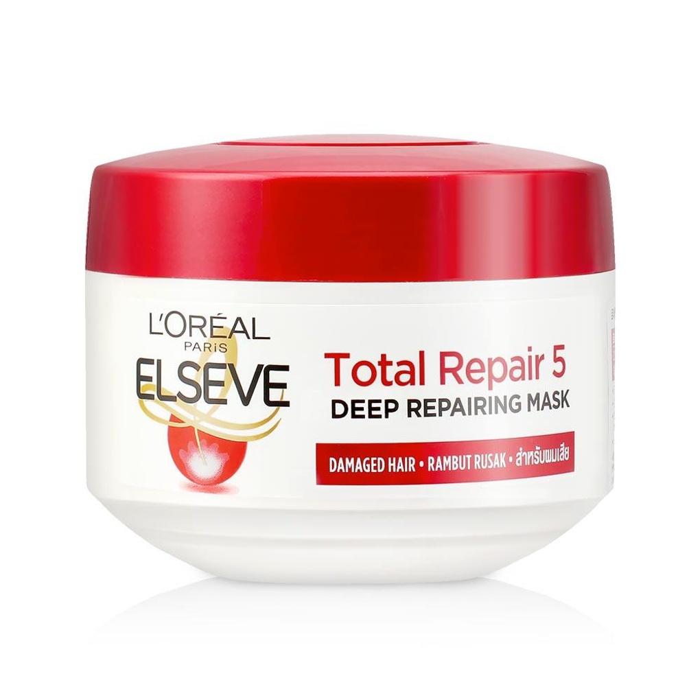 L Oréal Elsev Total Repair 5 Глубоко восстанавливающая маска для волос 200 (для очень поврежденных волос) red L OREAL
