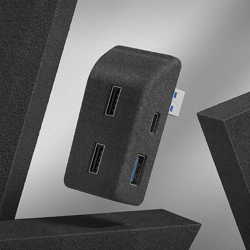 USB-концентратор-адаптер-зарядное устройство для перчаточного ящика для Tesla Model Y 21-24 white Automotivemechanicalparts