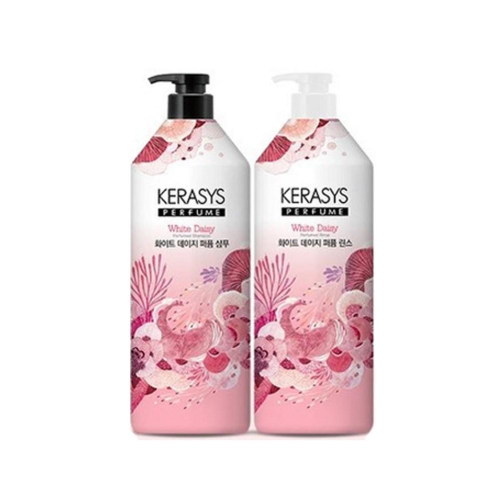 Kerasys Perfume White Daisy Шампунь/ополаскиватель 1000 мл x 2, Белая ромашка white BeautyGlam