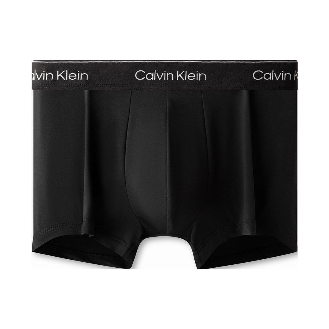 Calvin Klein Современные шорты-боксеры с принтом логотипа Gravity, мужское нижнее белье, цвет Space-Black NB3539-UB1 M black