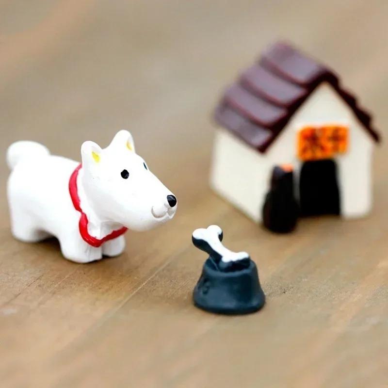 Творчество DIY Суккулентные растения Горшечные культуры Микроземельные поделки Фея Домик для собак Украшения Аксессуары white YuTao Gorgeous 016