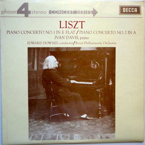 LP Record LISZT IVAN DAVIS EDWARD DOWNES R  Piano Concertos No. 1 In E Flat  P PFS4252 Decca 1972 UK Classical Used RecordCityJP