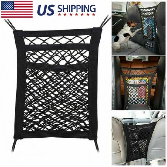 Universal Trunk Storage Net Bag Cargo Elastic Car Seats Mesh Organizer Holder gray 91420583MAC1N1FC1X