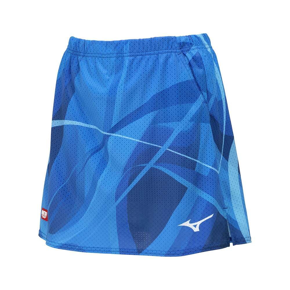 Mizuno Настольный теннис Всеяпонские Игровые Столы Настольный теннис Национальная Синяя Форма, Женская Юбка, Форма, Женская Команда, 82JBB700, синий