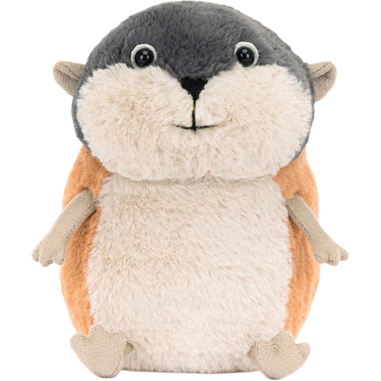 JELLYCAT Jungle Animal Cute Lambeth Lemming Comfort Companion Doll Plush Doll Sitting 12.7cm high beige