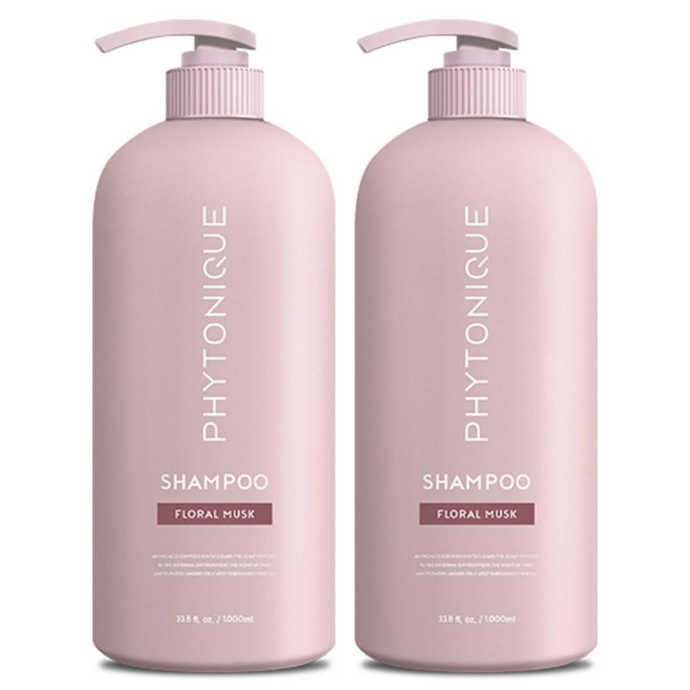 Ароматизированный шампунь Phytonique с цветочно-мускусным ароматом, 1 л, 2 шт. white BeautyGlam