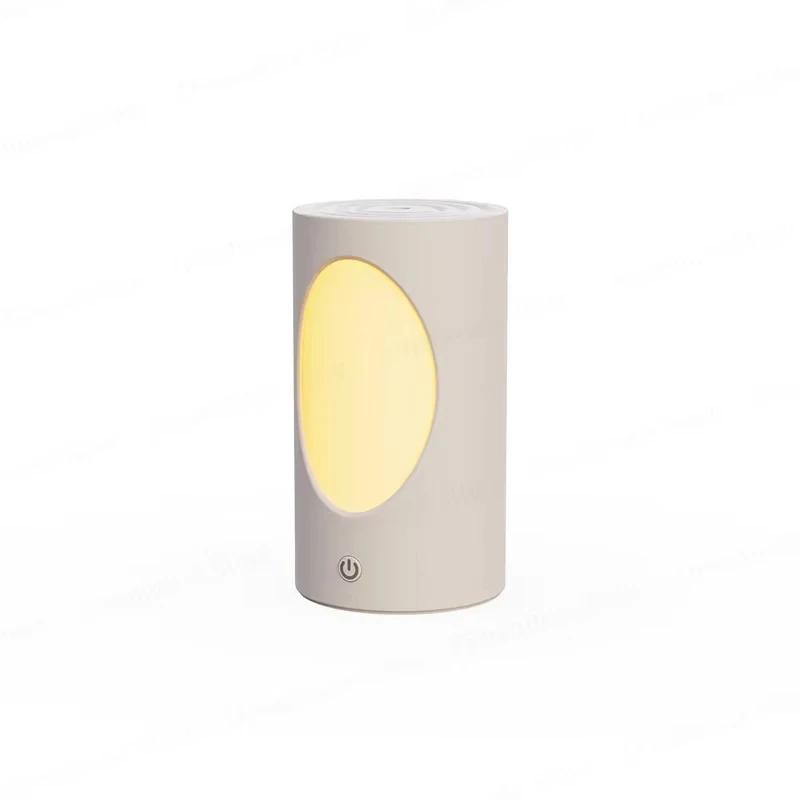 Новый увлажнитель воздуха Tree Hole USB с мягким светом, ночник для дома, бесшумная ароматерапия, увлажнение воздуха, перезаряжаемый диффузор эфирных масел белый Chic Interiors