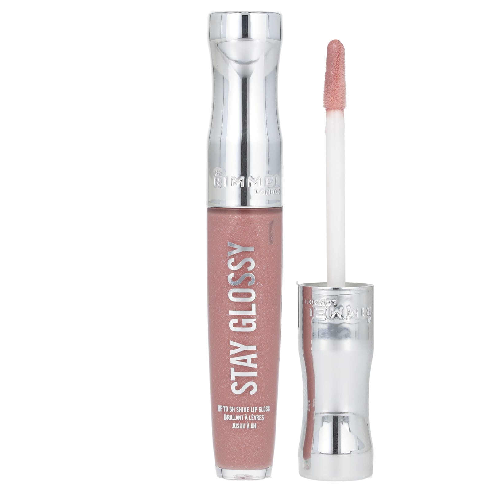 Блеск для губ Stay Glossy, 130 Blushing Belgrave, 5,5 мл (0.18 жидких унций) white Rimmel London