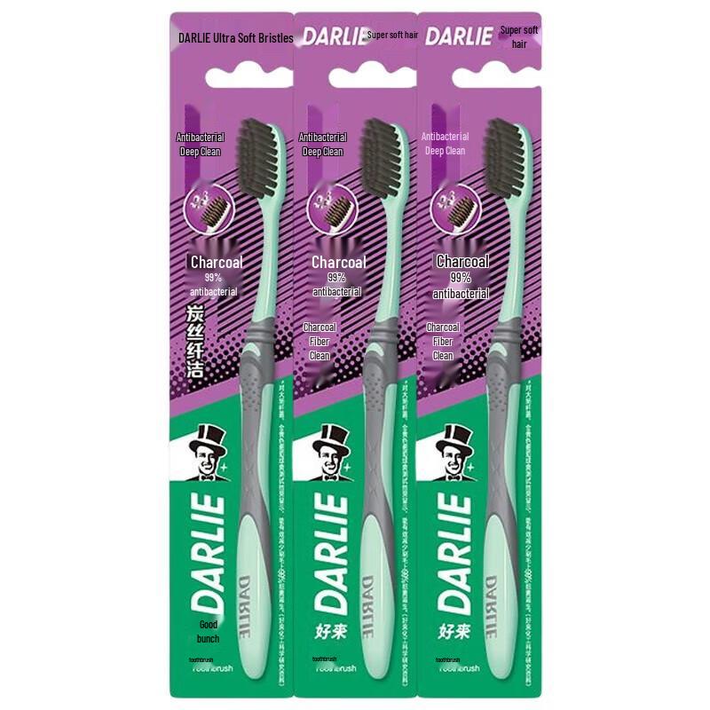 Зубная щетка Darlie Charcoal Clean с мягкой щетиной blue