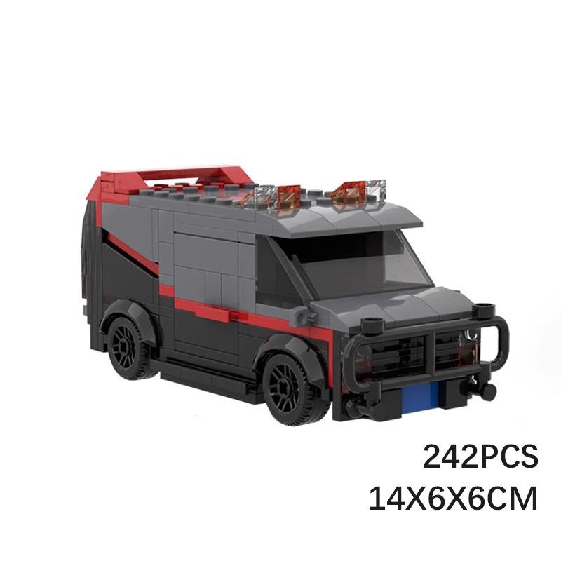 Строительный блок игрушечная машина автомобиль SWAT Team Car Building Block Building Block Car Model Set Креативная игрушка на день рождения gray Binchi Keji Travel