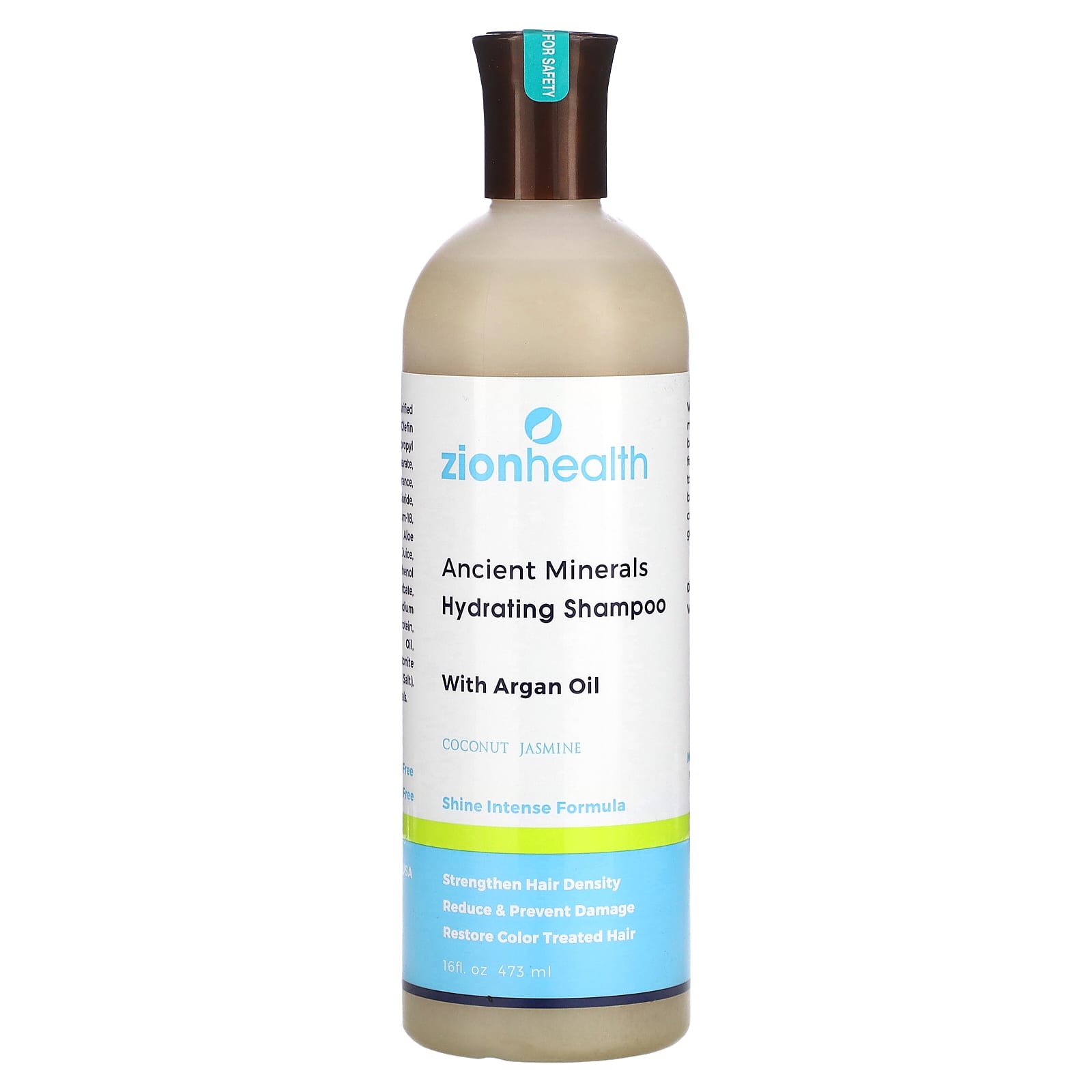 Zion Health, Adama, увлажняющий шампунь, кокос и жасмин, 16 жидких унций (473 мл) beige