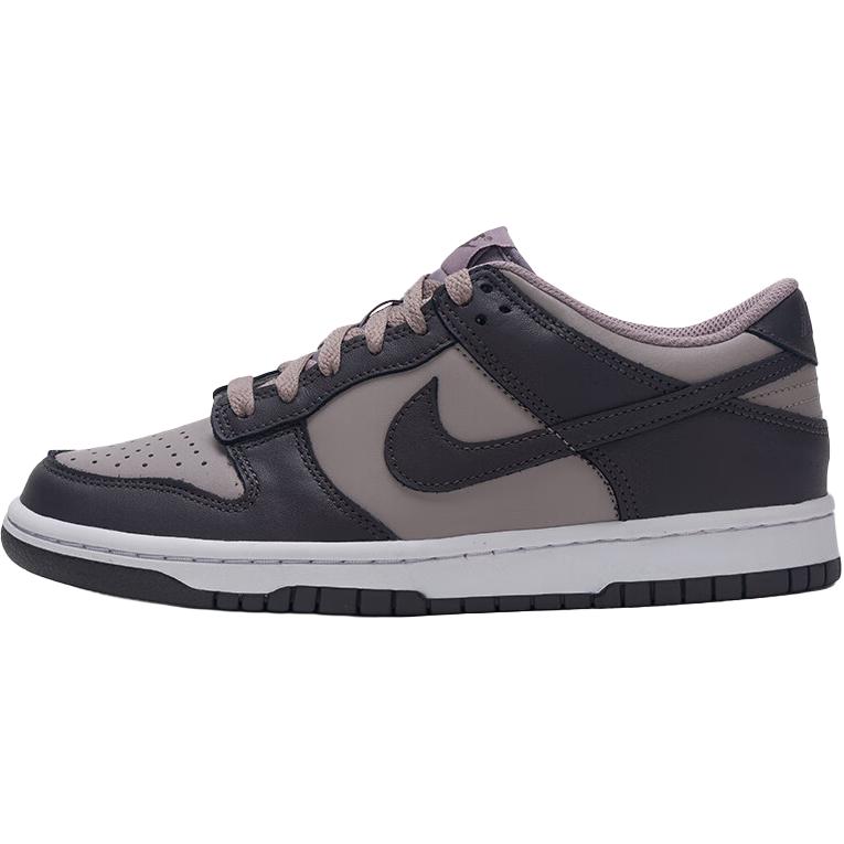 Nike Dunk Искусственная кожа Удобные Прочные Дышащие Легкие Амортизация Низкие Детские скейт-туфли Унисекс Скейт-туфли FB9109-203 36 gray
