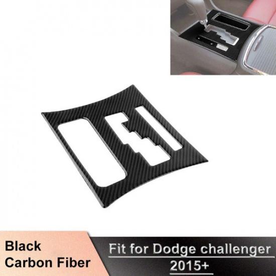 For Dodge Charger 2011-14 Console Gear Shift Cover Trim Frame Real Carbon Fiber black aaadff