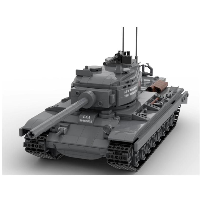 Совместимый с конструктором 132269 Т29 Тяжелый танк, Военная модель Второй мировой войны, Игрушка-конструктор с мелкими деталями gray Treasure Shoe House