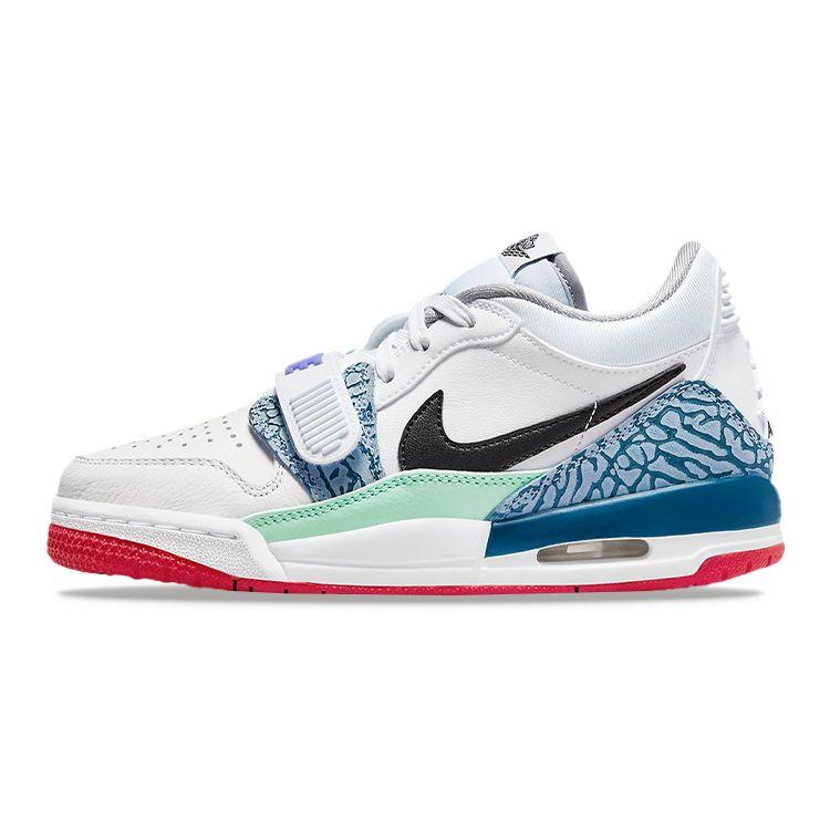 Air Jordan Legacy 312 Low GS Пасхальные детские кроссовки White Valerian-Blue DV9127-101 36 white
