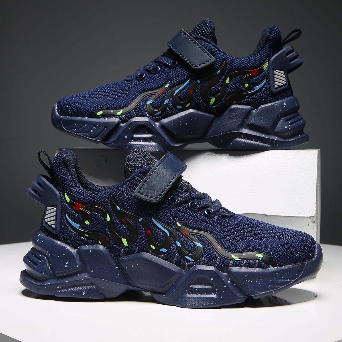 Детские модные кроссовки из дышащей сетки 28 темно-синий Gtime Shoes