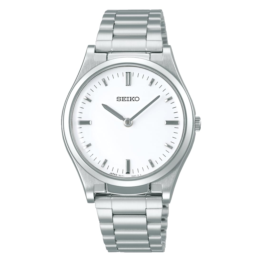 [Часы SEIKO] Мужские тактильные наручные часы SQBR019 Silver white