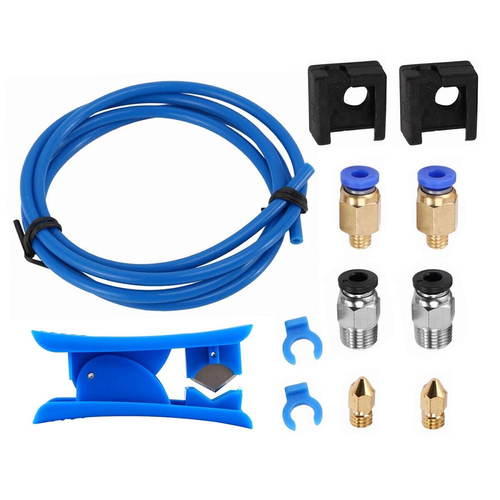 Комплект для 3D-принтера 1 м трубка PTFE для Ender 3 /3 Pro /5 для серии CR-10/10S/20/20 Pro blue Tautoparts