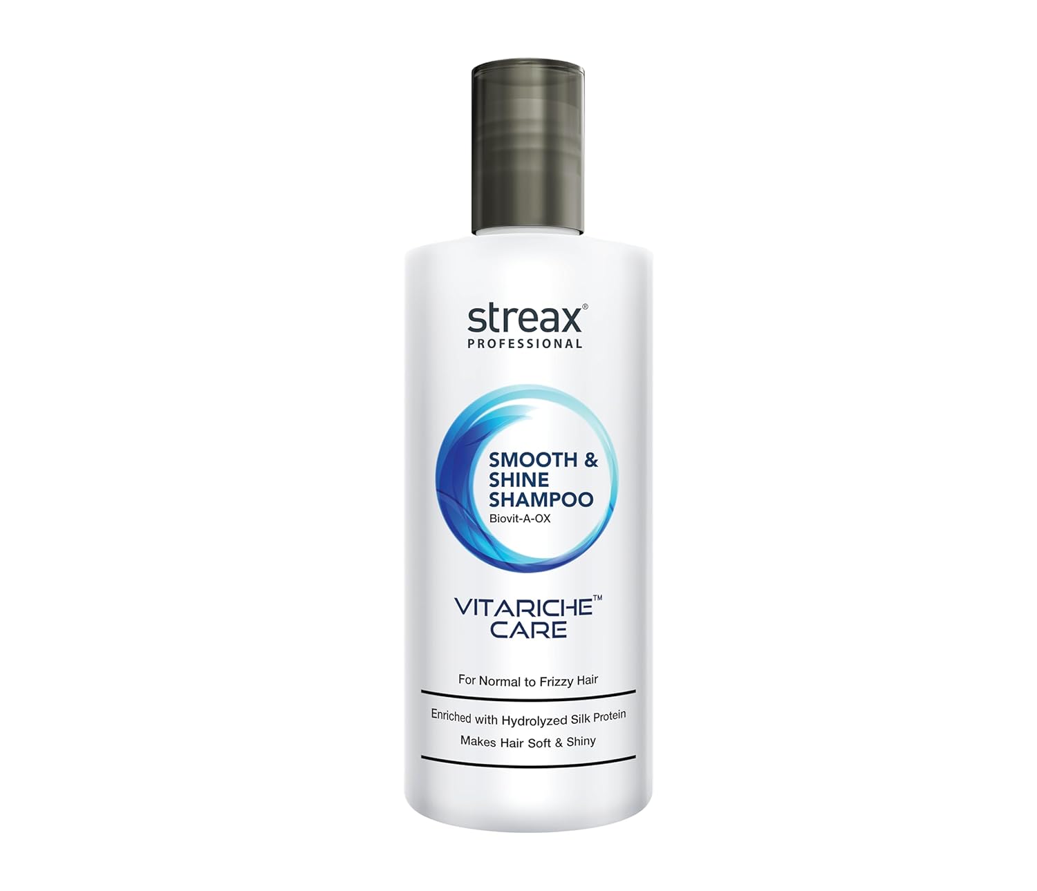 Streax Professional Vitariche Care Шампунь для гладкости и блеска для женщин 300 мл Питание Контроль пушистости волос white