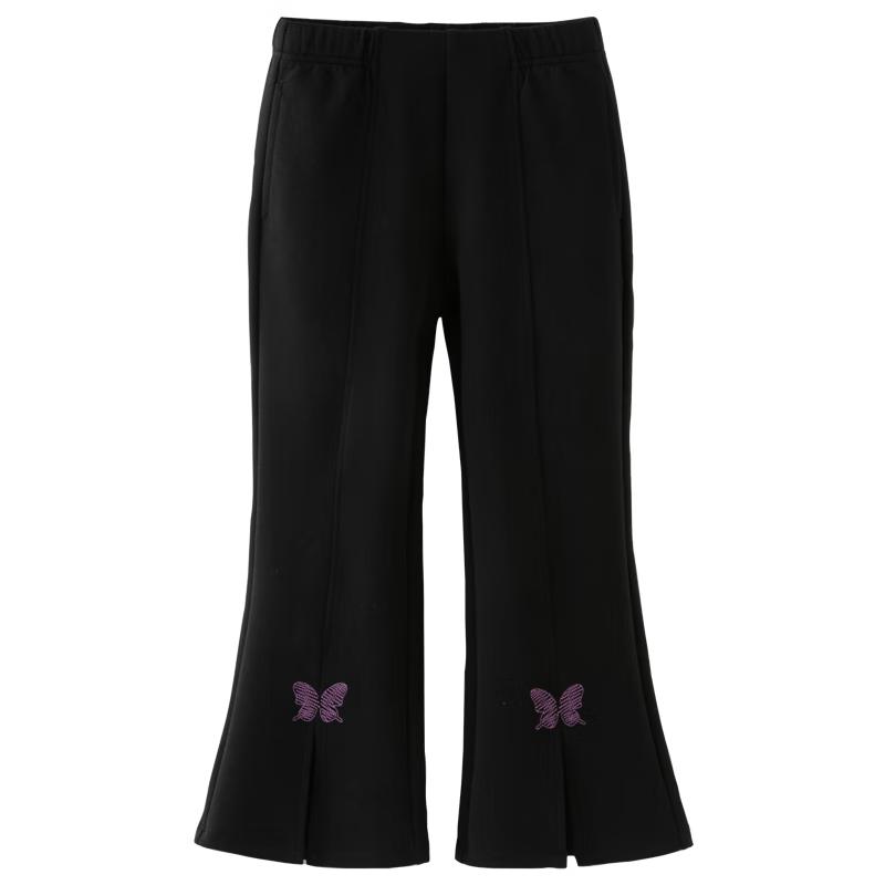Расклешенные вязаные брюки для девочек DAVE&BELLA 160 black JDST online