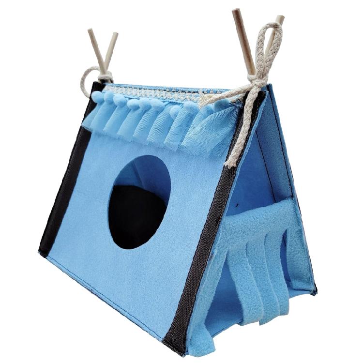 Укрытие-палатка для морских свинок, хомяков, шиншилл для игр, сна, отдыха 1 синий Titanium