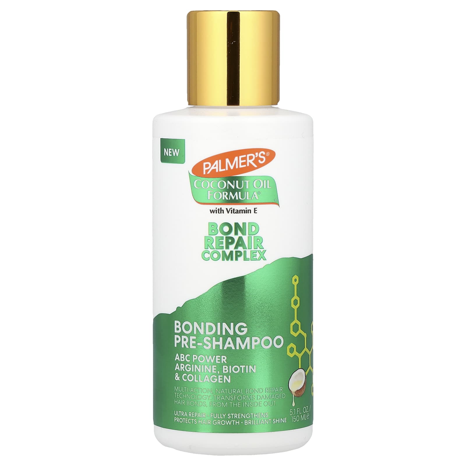 Palmer s Coconut Oil Formula® с витамином Е, комплекс для восстановления связей, шампунь для восстановления связей, 150 мл (5,1 жидких унций) beige BeautyGlam