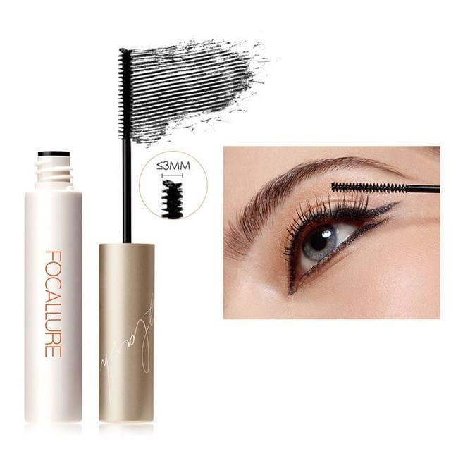 FOCALLURE - Водостойкая тушь для ресниц Longlash с микрощеточкой 3 мм - 2 цвета #1 BLACK gray Beauty Luxe
