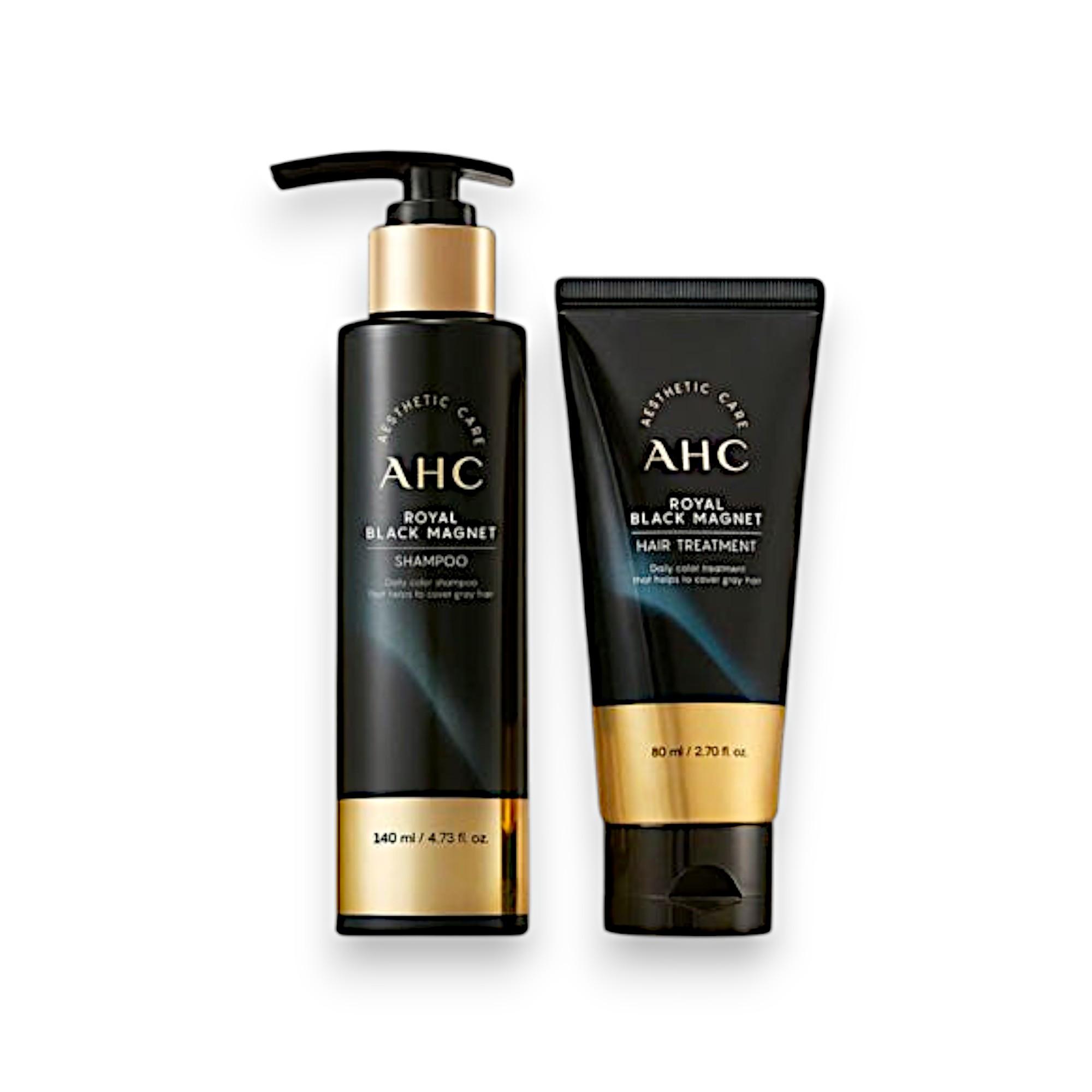 [Шампунь AHC Royal Black Magnet 140 мл + Лечебное средство 80 мл] black