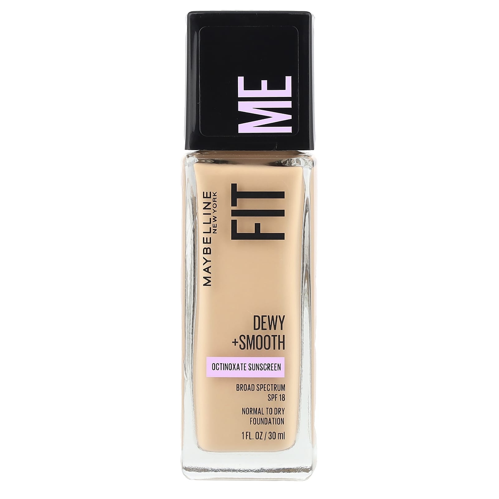 Fit Me, тональный крем Dewy + Smooth, 120 Классический слоновая кость, 1 жидкая унция (30 мл) beige Maybelline