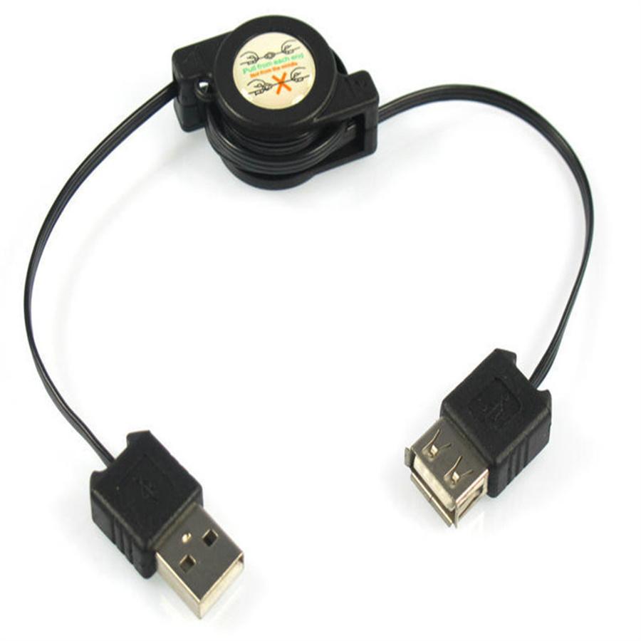 31-дюймовый USB 2.0 A папа к A мама M/F удлинительный выдвижной шнур USB-кабель черный black AutoMechanics
