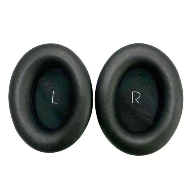 1Pair Earpads Protein Leather Ear Pad Ear Cushions Cover Memory Foam Earmuffs for One Headsets 1 чёрный 666