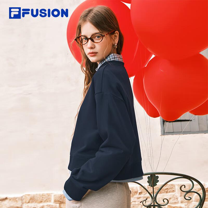 Женский пуловер-свитшот FILA FUSION Весна 2026 M black