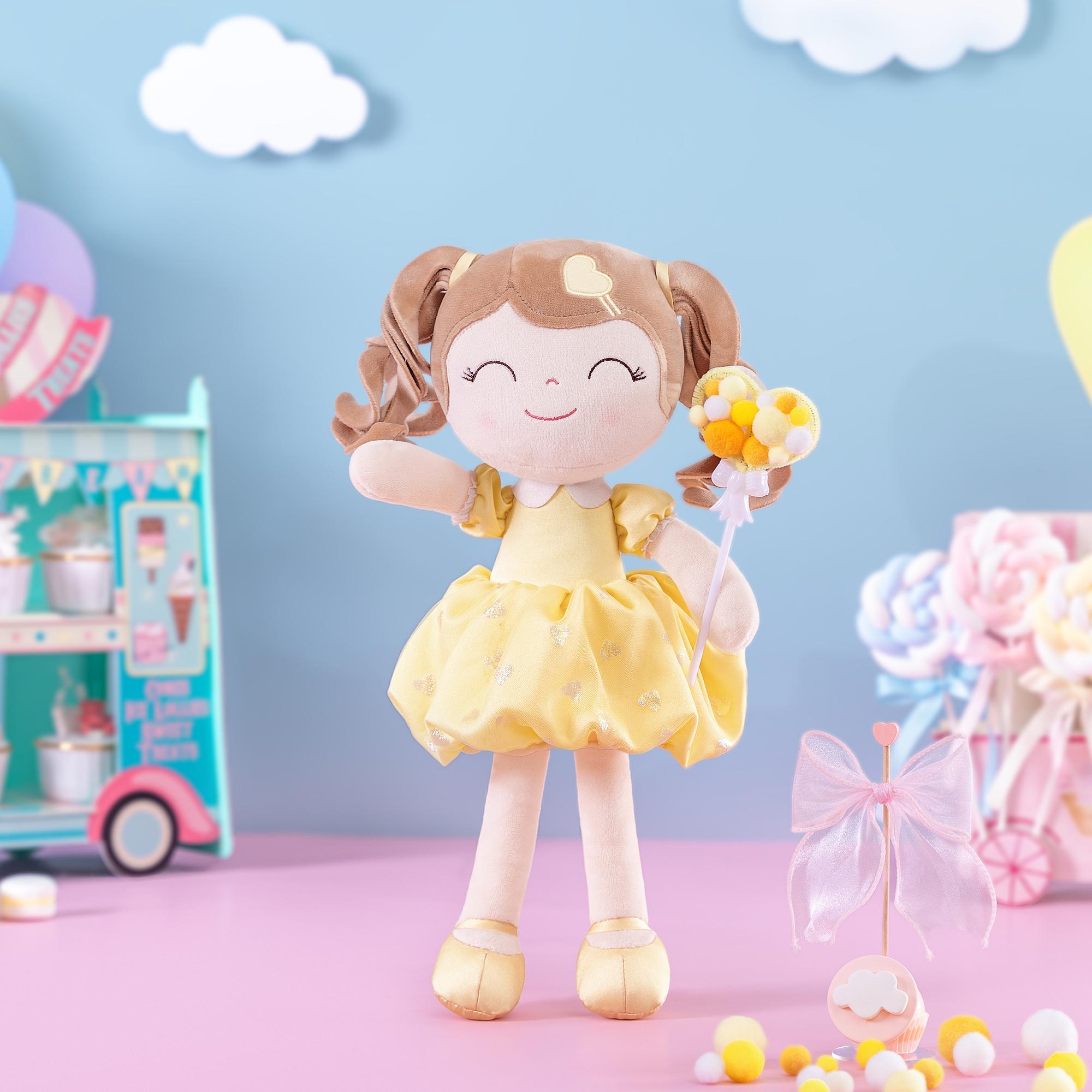 Плюшевая игрушка Подарок на день рождения Подарок любви Подарок для девочки Подарок для малыша Кукла принцесса Кудрявая Детские игрушки Желтый United States beige Bai Fen Bai Toys