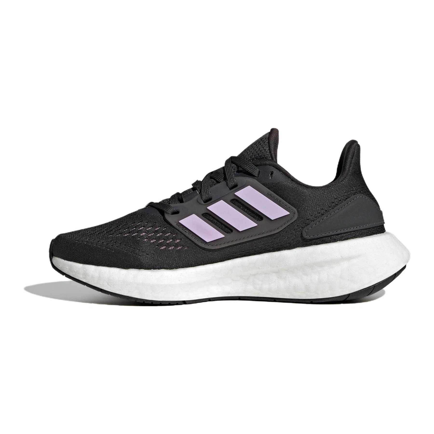 Adidas Pureboost 22 Тканевые Удобные Прочные Противоударные Низкие Детские Беговые Кроссовки Детские Беговые Кроссовки Черно-Фиолетовые IF5550 36 black