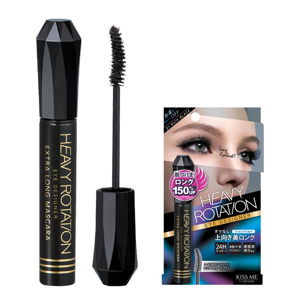Kiss Me Тушь для ресниц Heavy Rotation Extra Long, черная, 1 шт. black