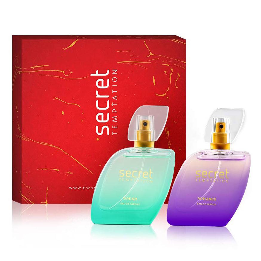 Набор парфюмерной воды Мечта и Романтика (2 x 50 мл), Dream and Romance Eau De Parfum Set,  Secret Temptation red