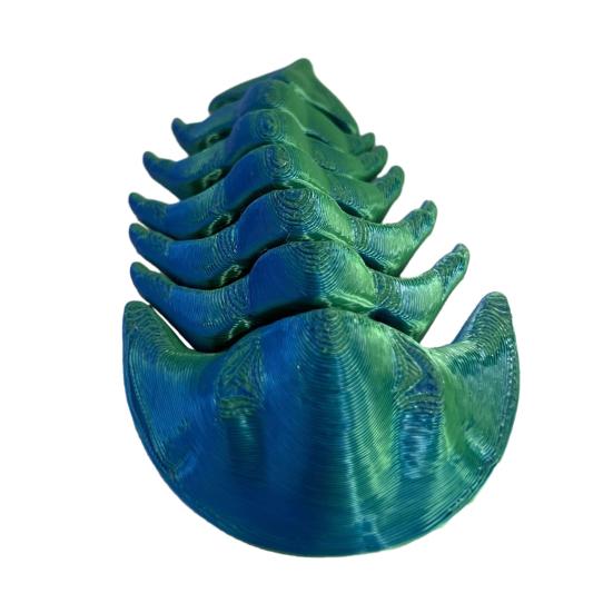 Напечатанная на 3D-принтере фигурка криптолита, подвижный трилобит, игрушка-непоседа, модель калименины, статуэтка, украшение для дома, офиса, рабочего стола 1pc blue Vogue Wardrobe