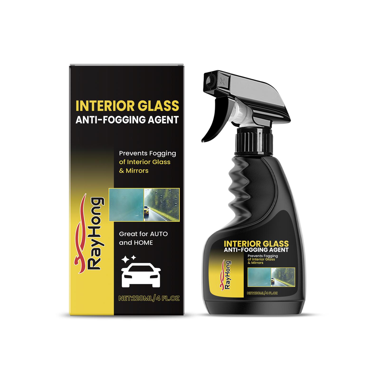 Rayhong Car Anti-Fog Spray 120ml Highly effective anti-fog and water-repellent formula Clear visibility for worry-free driving black
