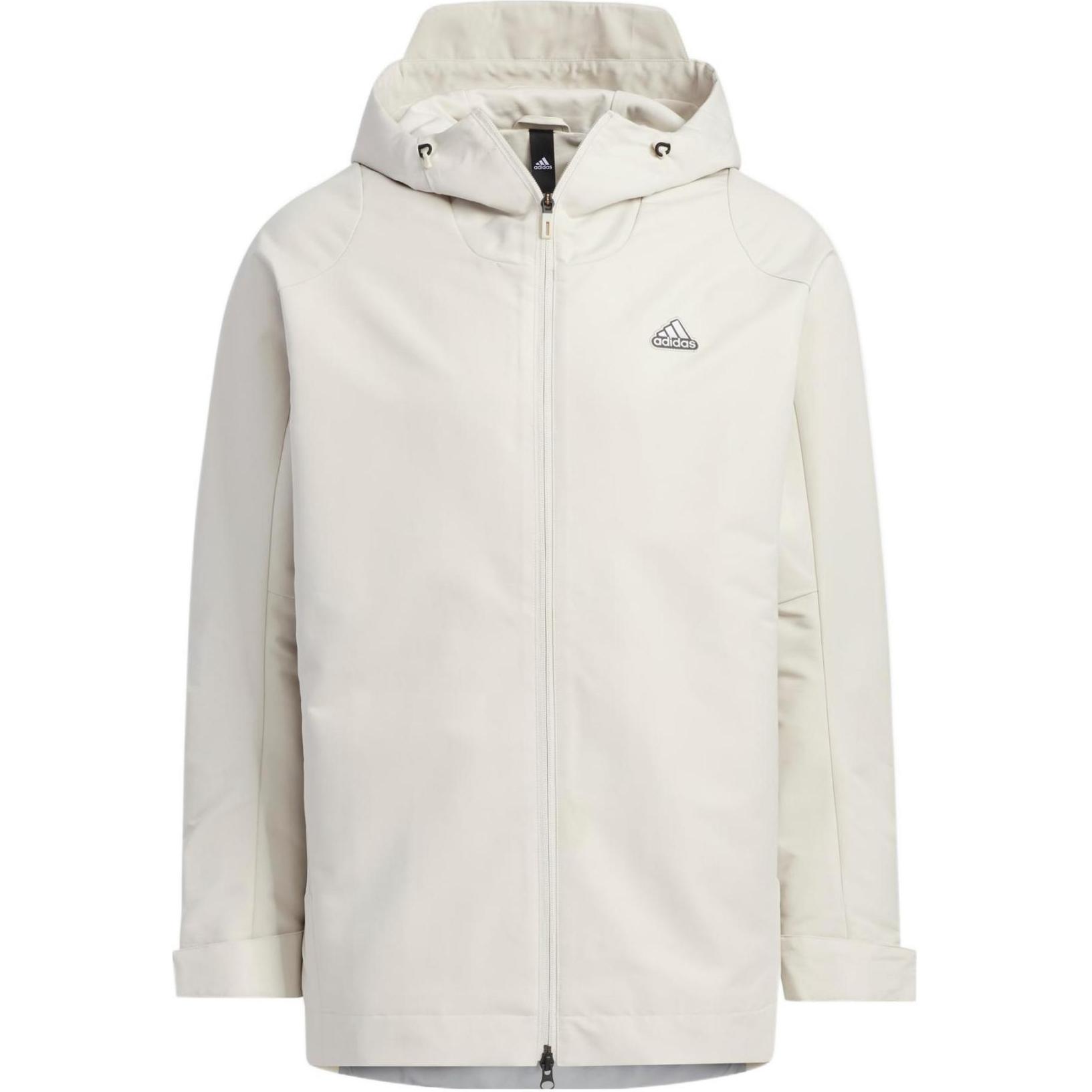 Adidas Толстовка с капюшоном на молнии с логотипом, мужская верхняя одежда, прозрачно-коричневая HY5830 XXL white