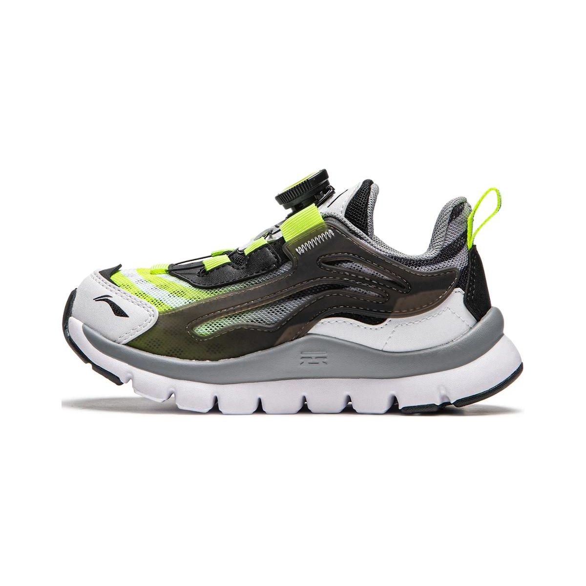 Li-Ning Кроссовки для бега Cloud Cushioning Rebound Balance износостойкие легкие дышащие нескользящие анти-удар низкие детские YKNU090-9 25 black