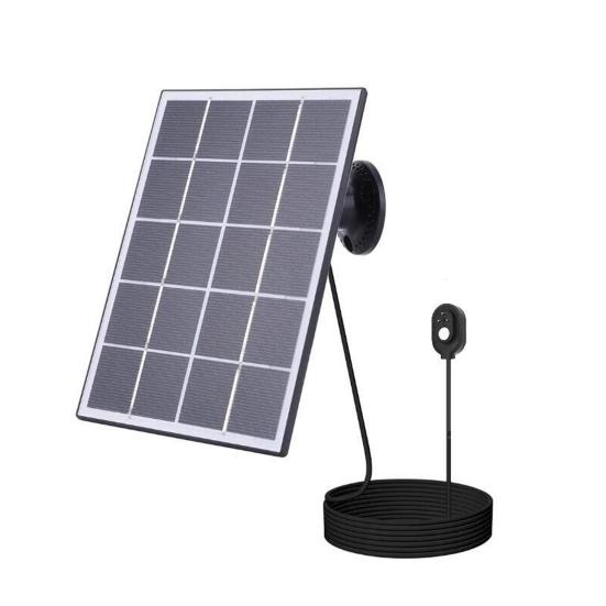 Солнечные панели для Arlo Pro 4/Ultra 2/Pro 3 Легкая конструкция Стабильная выходная мощность Уличные камеры Солнечное зарядное устройство Plug-and-Play чёрный Kitsup