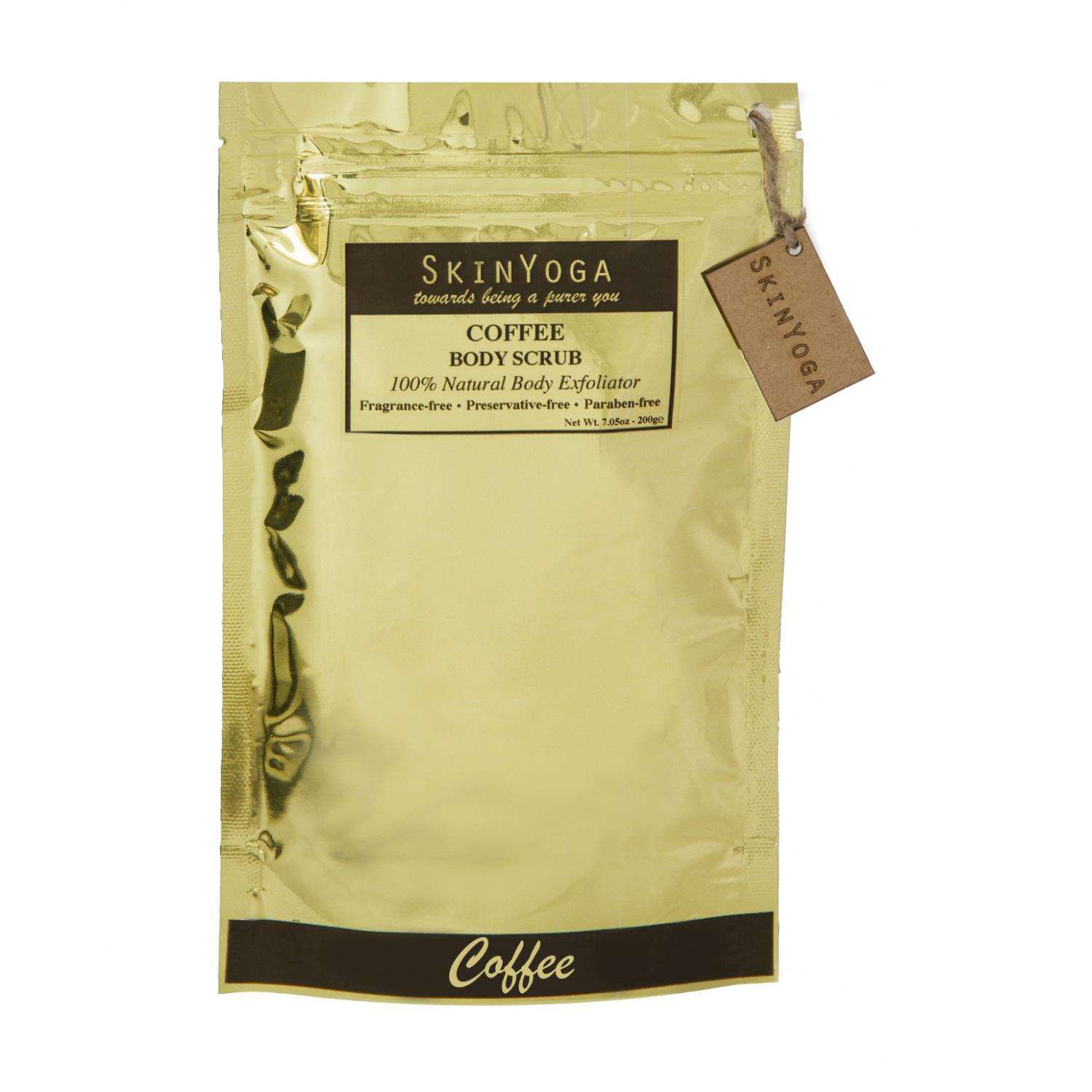 Скраб для тела с Кофе: для сухой кожи (200 г), Coffee Body Scrub,  SkinYoga 49.875 beige MYINDIA