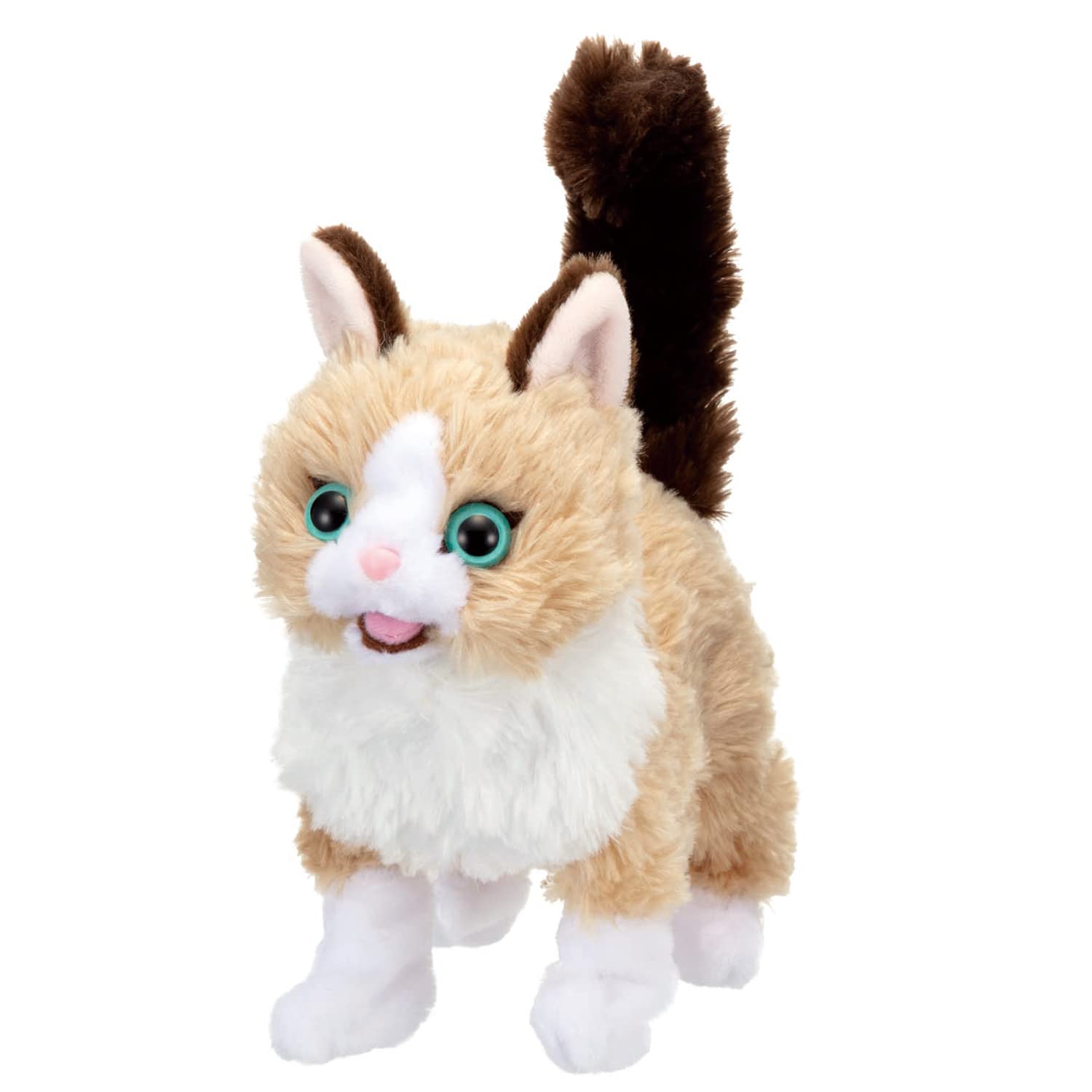 Ивая (ИВАЯ) Cuddle Mee Mee Kitten Muffin ST Mark 3 года и старше Движущаяся мягкая игрушка Электронный питомец Ragdoll beige hayatospeed