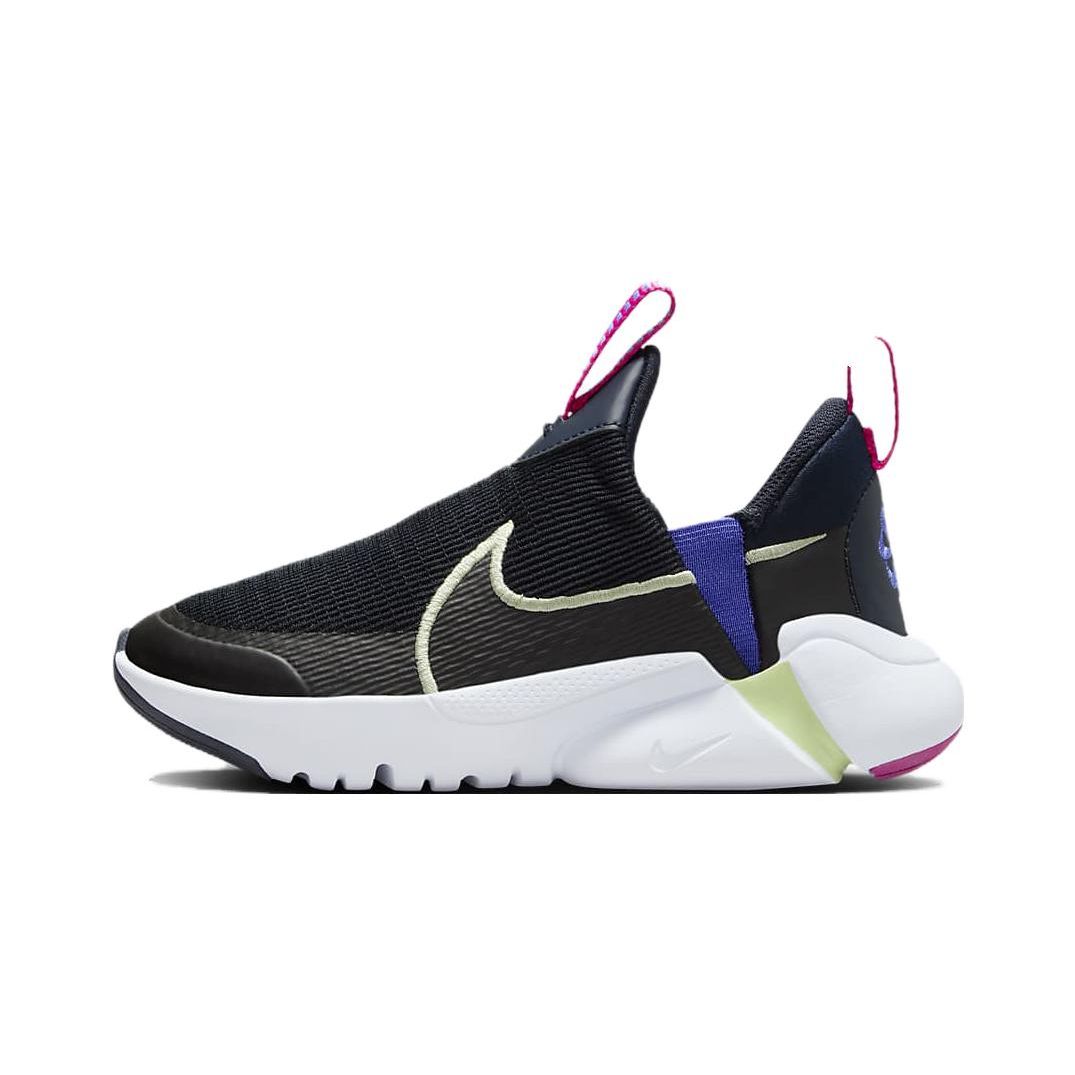 Nike Flex Plus 2 Удобные Универсальные Амортизирующие Прочные Низкие Детские Кроссовки для Бега Детские кроссовки Черный Зеленый DV9000-400 28 black