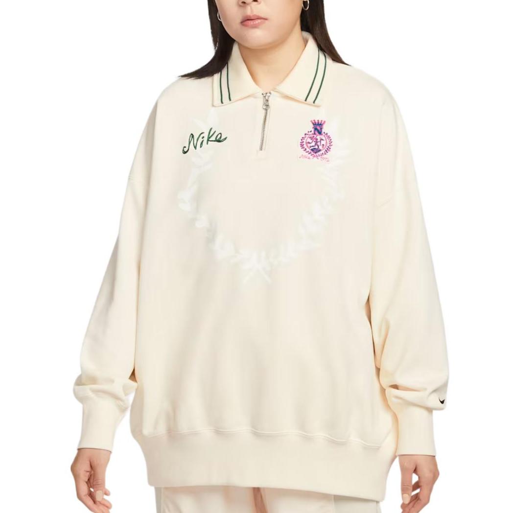 Женская худи Nike Sportswear свободного кроя на молнии с длинным рукавом hoodies IQ3943-110 XS white
