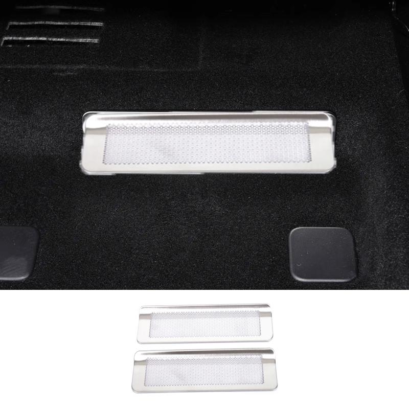 For BYD Sealion 7 Sea lion 07 EV 2024 2025 2026 Interior Accessories Under Seat Floor AC Air Conditioner AC Vent Outlet Cover steel silver white 343496earlEsse