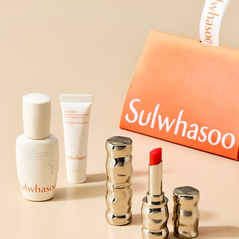[Sulwhasoo] Подарочный набор губной помады Perfecting Lip Color 4 вида (Выберите 1) 999 Rose beige