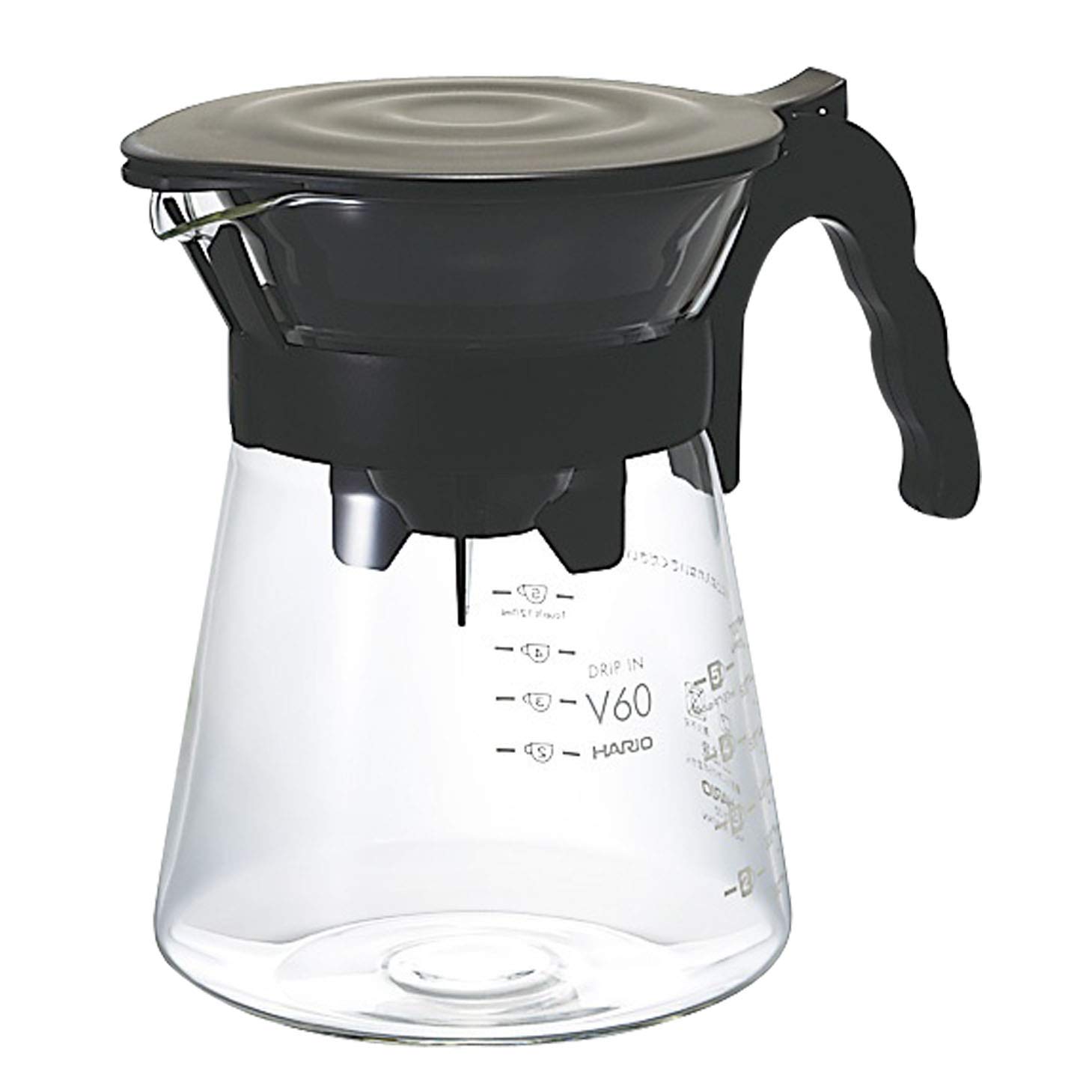 HARIO V60 700 мл черный для капельного вливания VDI-02B чёрный
