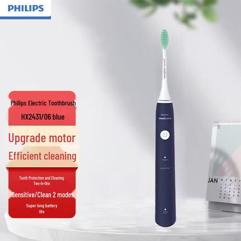 Электрическая зубная щетка Philips Sonic HX2431/06 вилка CN (адаптер в комплекте) white