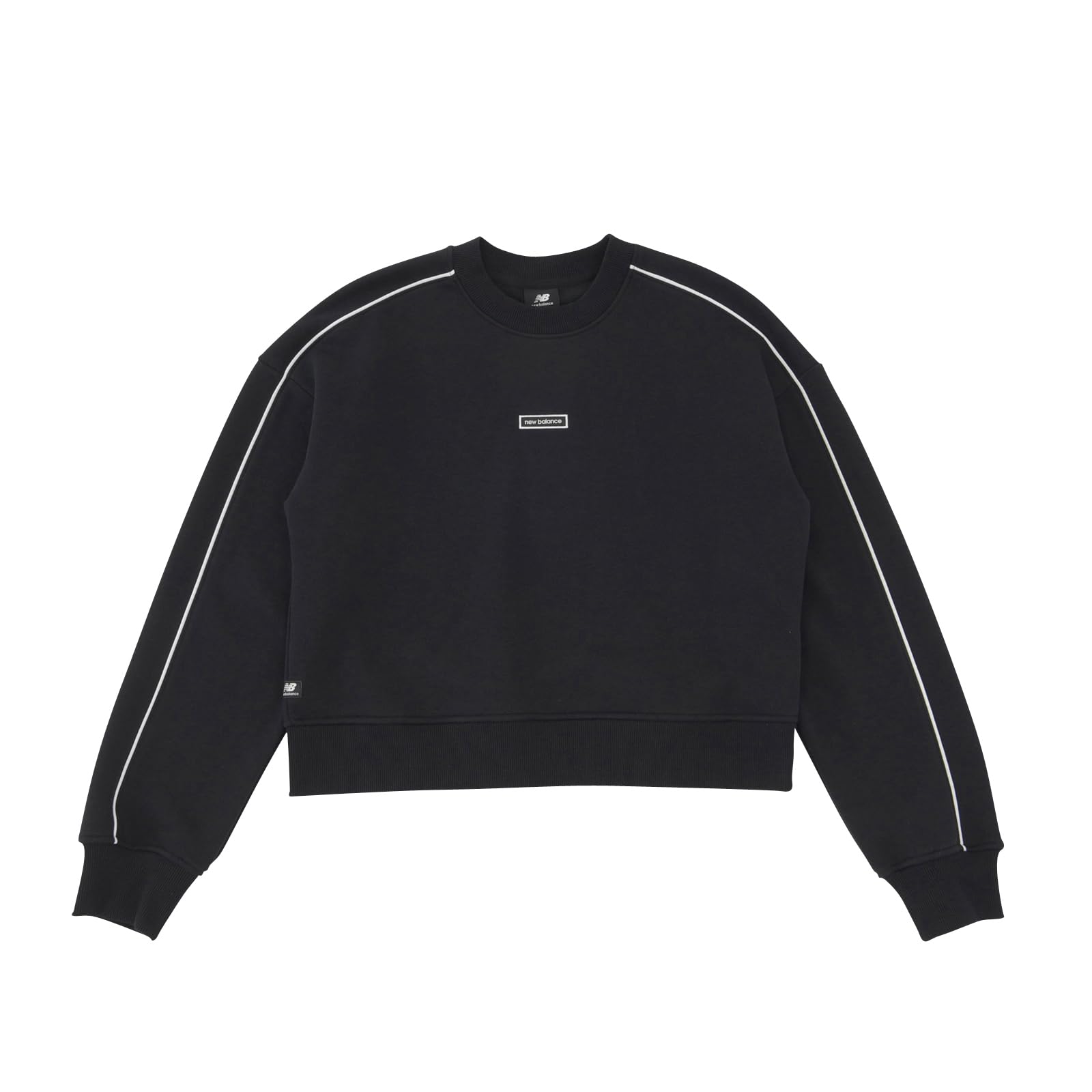 Флис NB Essentials Brushed Fleece Crew WT33517 BK M [New Balance] Женский (черный) black
